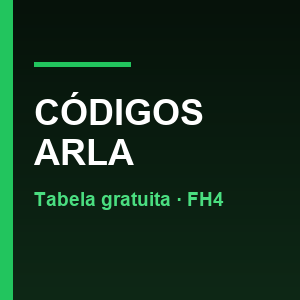 Tabela gratuita de códigos ARLA Volvo